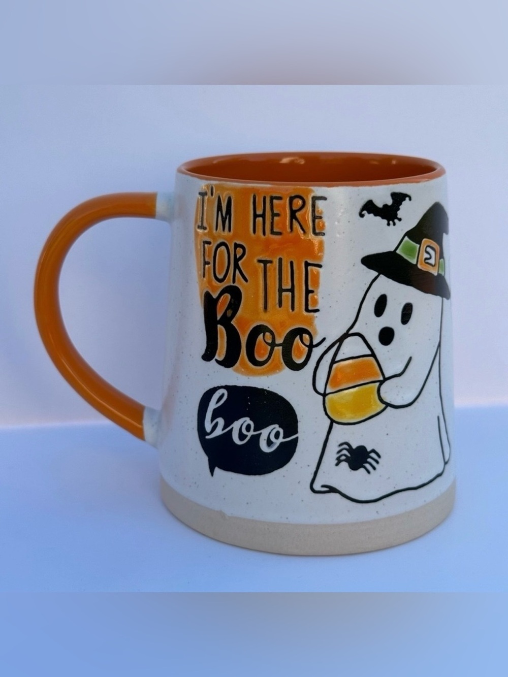 Spectrum Designz Halloween Ghost "I'm Here For The Boo" 16oz Coffee Mug